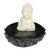 Incensário Buda em Resina Meditação-Escolha o Seu Buda Sonho Branco Lótus 7cm