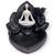 Incensário Cascata Flor de Lotus em Resina - Escolha o seu Yoga Branco Preto 10cm