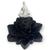 Incensário Cascata Flor de Lotus em Resina - Escolha o seu Yoga Branco Preto 6cm
