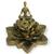 Incensário Cascata Flor de Lotus em Resina - Escolha o seu Yoga Dourado 6cm