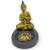 Incensário Mini Oval em Resina Meditação-Escolha o Modelo Buda Mini Dourado 5cm