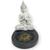 Incensário Mini Oval em Resina Meditação-Escolha o Modelo Buda Mini Preto Branco 5cm