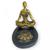 Incensário Mini Oval em Resina Meditação-Escolha o Modelo Yoga Dourado 5cm