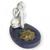Incensário Mini Oval em Resina Meditação-Escolha o Modelo Buda Ajoelhado Preto Br 5cm