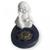 Incensário Mini Oval em Resina Meditação-Escolha o Modelo Buda Menino Br Pr 5cm