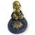 Incensário Mini Oval em Resina Meditação-Escolha o Modelo Buda Menino Dourado 5cm