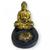 Incensário Mini Oval em Resina Meditação-Escolha o Modelo Buda Oriental Dourado 5cm