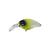 Isca Artificial Yara Pulguinha - 5cm - 10g - Meia Agua Crankbait - Varias Cores 57, Cab, Verde transparente