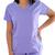 Jaleco  Plus Size Avental Blusa Scrub Pijama Cirúrgico Enfermagem Lilás,