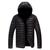 Jaqueta Bobojaco Masculina Corta Vento Moto Nylon Puffer Frio Esquenta Tendencia Casual Blogueira Inverno Preto