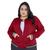 Jaqueta Bomber Feminina Plus Size Com Bolsos G1 G2 G3 Blusa Frio Donna Martins Vermelho