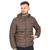 Jaqueta Bomber Puffer Nylon Peluciada Masculina Lisa Capuz Verde