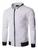 Jaqueta Bomber Slim Masculina. Ref: 848 Branco