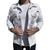 Jaqueta Branca Detalhes Metalizados Masculina Premium Branco