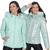 Jaqueta Casaco Metalizada Dupla Face Puffer Feminina Nylon Capuz Verde