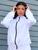 Jaqueta Corta Vento Blusa de Frio Feminina Tactel Ciclismo Proteção Solar Agasalho Branco