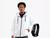 Jaqueta Corta Vento Blusa para treinos exercícios Caminhada  Com Capuz Kit com relógio Digital K011 Branco