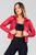 Jaqueta Cropped Feminina Move Fitae Vermelho