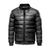 Jaqueta de Couro Masculina Casaco Slim Fit Bomber Impermeável Jqmcouro005, Preto, M