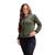 Jaqueta Feminina Bomber BlusadeFrio com Ziper Inverno Casaco Verde militar