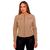 Jaqueta Feminina Couro Nobuck Casaco Forrado Blusa Impermeável Jcf016, Caqui, G