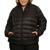 Jaqueta feminina puffer gomos plus size poliamida premium confort moda inverno 2633a Preto