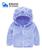 Jaqueta Infantil Menino Urso Inverno Fleece Plush Inverno Azul, Aço