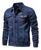 Jaqueta Jeans Masculina Azul Premium Fit Alto Padrão Azul