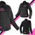 Jaqueta Moto Motoqueiro Motociclista Motoboy X11 Guard2 FEMININA PRETO/ROSA