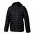 Jaqueta Peluciada Puffer Com Capuz Removível Masculina Forrada Preto