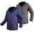 Jaqueta Puffer Bobojaco Masculino Dupla Face Impermeável Qualidade K02 Azul, Cinza