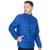 Jaqueta Puffer Masculina Sem Capuz Bolsos Zíper Invisível Azul royal