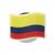 Jibbitz bandeira colombia unico Unico