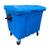 Jj.r01000 - container lixeira plástico 1000 litros rotomoldado para condomínio Azul