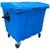 Jj.ro1000 - conteiner lixeira plástico 1000l rotomoldado Azul