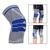 Joelheira Compressão Estabilizador Esportivo Silicone Spring Knee Pad Gel Suporte para Joelho Cinza