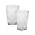 Jogo 2 Copo De Vidro Alto Long Drink Vidro Grosso Agua Suco Transparente 200mL 3D