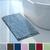 Jogo 3 Tapetes Microfibra Antiderrapante 50 x 70cm Banheiro Quarto Bolinha Super Macio Corttex Azul claro