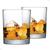 Jogo Copos De Vidro Para Whisky Conjunto Kit 2 Peças Bar Transparente