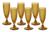 Jogo de 6 Taças Champanhe Vidro Design Imperial Luxo 150ml Amarelo