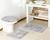Jogo de banheiro tapete kit 3 peças 100% antiderrapante otimo acabamento pelo macio oasis classic (castor 1) CINZA
