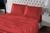 Jogo de cama lençol cetim casal padrão 4 peças Vermelho
