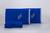 Jogo de Cama Queen 3 Peças Bordado Tecido Microfibra Azul Royal