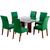 Jogo de capa para cadeira mesa de jantar 6 lugares Lisa  Verde
