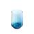 Jogo De Copos Long Drink Oval Vidro Agua Suco Degrade 400 mL 1 Unidade Casambiente AZUL 