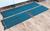 Jogo de cozinha tapetes com passadeira kit 3 peças Varias Cores Azul Com Preto Mesclado Mesclado