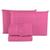 Jogo de Lençol Cama Casal Padrão Box 3 Peças Liso com Elástico em toda volta - 1,88m x 1,38m x 20cm Pink