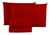 Jogo de Lençol Cama Casal Padrão Box 3 Peças Liso com Elástico em toda volta - 1,88m x 1,38m x 20cm Vermelho
