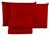Jogo de Lençol Cama Casal Padrão Box 3 Peças Liso com Elástico em toda volta - 1,88m x 1,38m x 20cm Vermelho