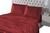 Jogo de lençol cetim king size 4 peças cama box seda varias cores Vermelho